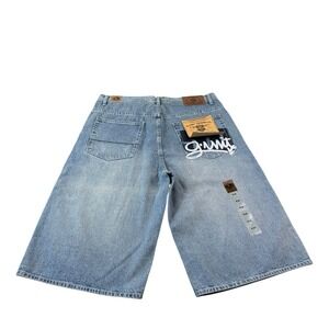 G UNIT Wide Leg Denim Y2K Jean Short Size 36 NWT